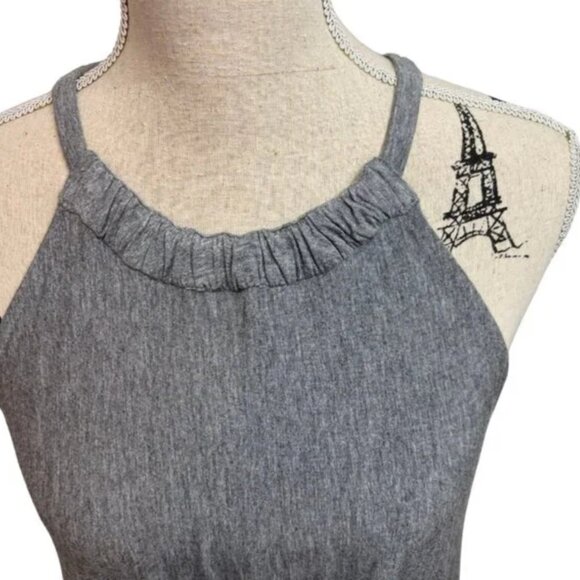 Chelsea & Theodore Knit Midi Dress with Pockets Grey Size Large - Picture 5 of 9